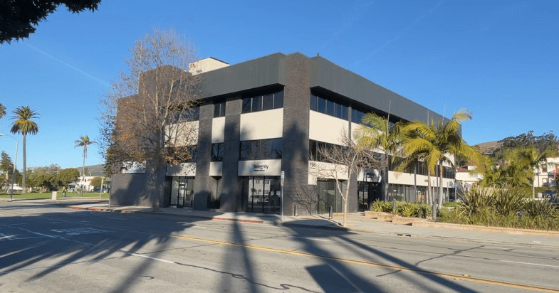 Exterior wide shot of the Ventura office of Integrity Wealth Advisors HQ.